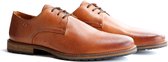 Travelin Manchester Leather - Leren veterschoenen - Cognac - Maat 40