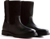 Nogrz J.Celega Heren - Outdoor laarzen - Waterafstotend & Gevoerd - Winterschoenen - Zwart leer - Maat 46