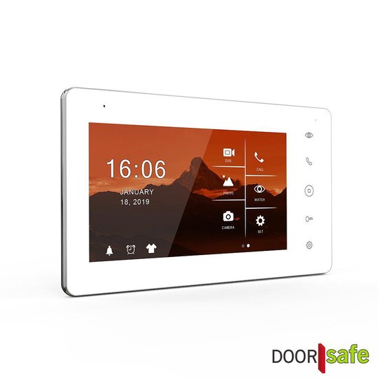 Doorsafe 7550 PRO - Professionele video deurbel met camera - FHD 2MP - 7" touchscherm - gratis opslag op 32Gb SD-kaart - Zonder internet — afbeelding 5