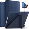 foto van SBVR – Apple iPad Hoes 2017 - 9.7 inch – 5e generatie - Smart Cover - A1822 - A1823 - Donker Blauw