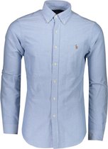 Polo Ralph Lauren Overhemd Blauw Getailleerd - Maat XL - Mannen - Never out of stock Collectie - Katoen