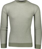 Gran Sasso  Trui Groen Getailleerd - Maat L  - Heren - Lente/Zomer Collectie - Katoen