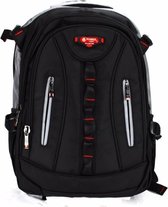 Rugzak Power -met laptopvak-  32x18x48 cm (y313-25) - zwart/grijs -