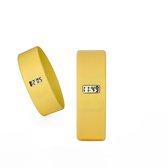 TOO LATE Silicone horloge ORIGINAL YELLOW L