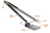 BBQ gereedschap - 7 in 1 Multitool (zwart) - BBQ