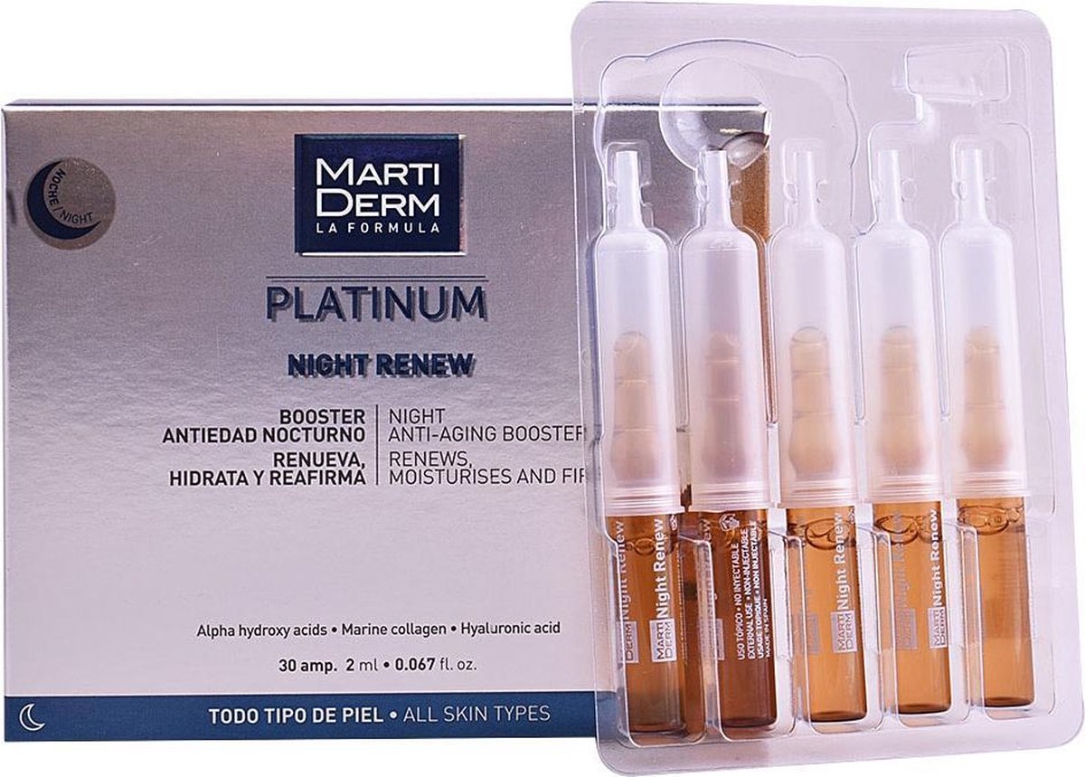 Goedkoopste Ampullen Martiderm Platinum Night Renew