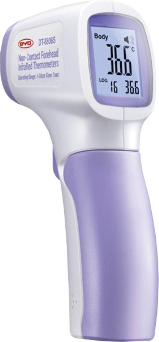 BYD PROFESSIONELE VOORHOOFD THERMOMETER DT-8806S - BYD