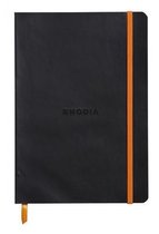 Rhodiarama Lined 6 X 8 1/4 Black Softcover Journal