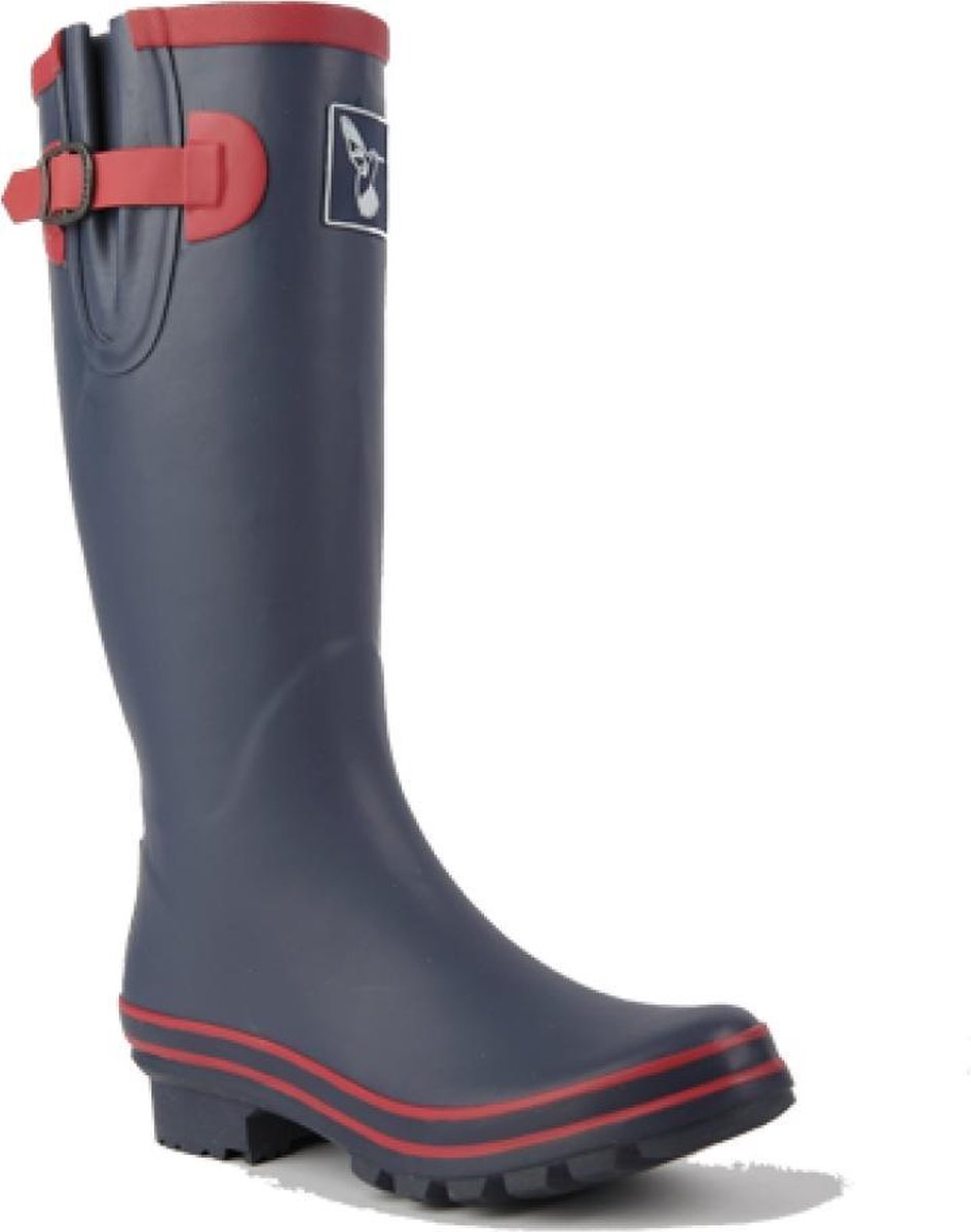 | Evercreatures Regenlaarzen Raspnavy Donkerblauw 36 Donkerblauw wit gestreepte laarzen Bristol van