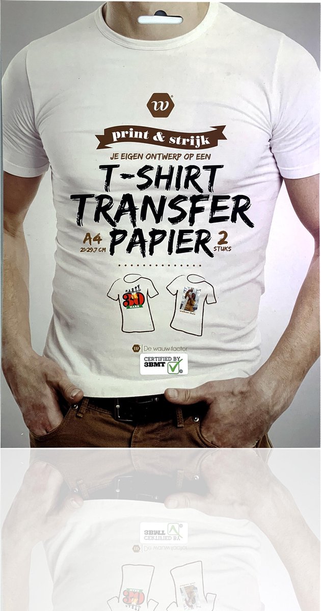 3BMT - Transfer papier voor textiel- print en strijk je ontwerp - set van 2  | bol.com
