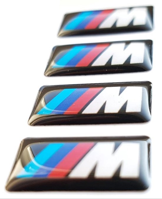 M logo stickers tbv BMW - badges - embleem - velgen - stuur - interieur - accessoire –  lijkt op 36112228660 after market