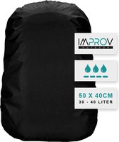 Zwarte Backpack Rain Cover 30l/40l - Regenhoes - Flightbag voor rugzak - 30 liter tot 40 liter - Zwart - Schoolrugzak