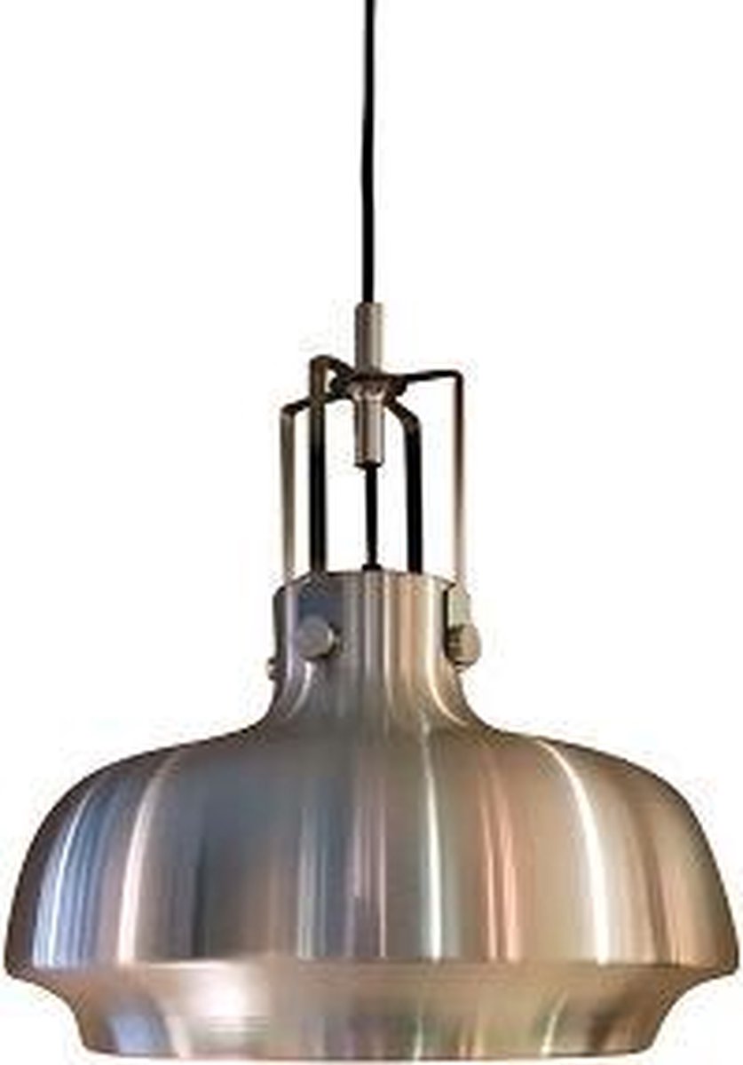 Hanglamp industrieel metaal nikkel 60cm Ø