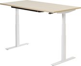 Zit sta bureau | 160 x 80 cm | Lindberg - Wit | elektrisch