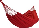 Hangmat Eénpersoons 'Plain' Red (Rood) | Bijpasende opbergtas | 120 KG | Handgemaakt in Brazilië | 1% For The Planet | Tropilex