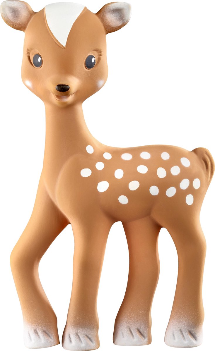 Sophie de giraf Fanfan het hertje - Bijtspeeltje - Bijtspeelgoed - Baby speelgoed - Kraamcadeau - Babyshower cadeau - 100% Natuurlijk rubber - Vanaf 0 maanden - 15.5x9x5 cm - Bruin - Sophie de Giraf