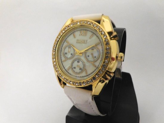Heren horloge met steentjes best sale