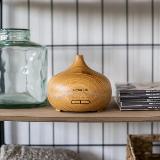 LimberLux Aroma Diffuser inclusief Eucalyptus Etherische Olie Vernevelaar voor Essentiële Olie