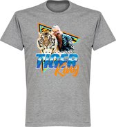 Joe Exotic Tiger King T-Shirt - Kinderen - Grijs - 116