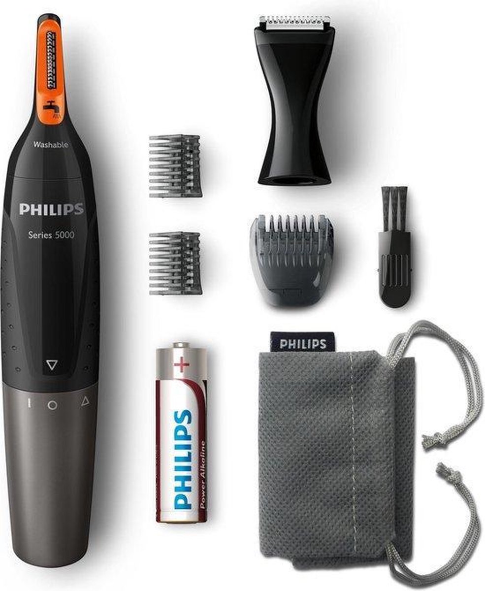 ＊Philips Series 5000 NT5172/16＊ Philips Series 5000 NT5176/16 - Zachte trimmer voor neus, nek en