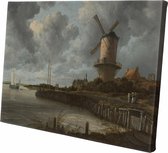 De molen bij Wijk bij Duurstede | Jacob Isaacksz van Ruisdael | ca. 1668 - ca. 1670 | 60Cm x 40CM | Canvas | Foto op canvas | Oude meesters