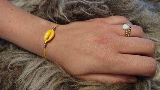 Armband Schelp Oker