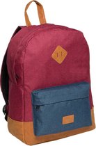 New-Rebels® - Creek - Rugzak - Rugtas - 16L - Nylon - Bordeaux Navyblauw