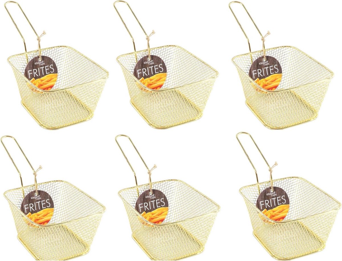 Zwarte patat-snack serveermandjes-frietmandjes 10 cm - serveerschalen