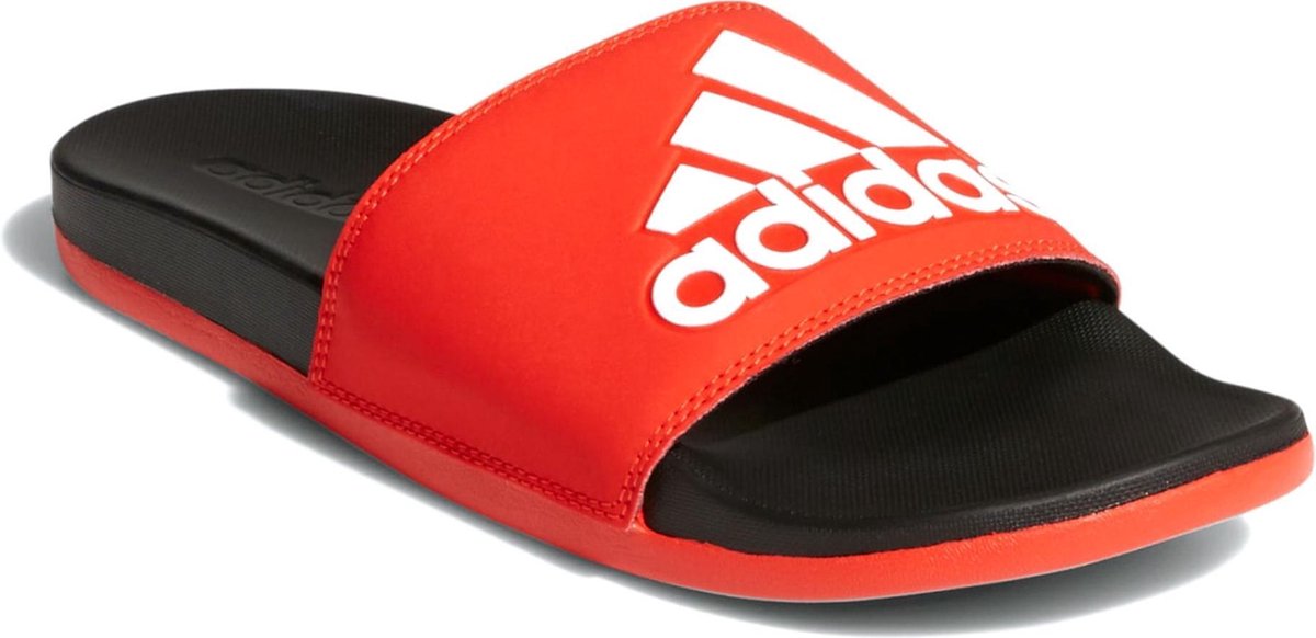 adidas Slippers - Maat 38 - Unisex - rood/ wit/ zwart | bol.com