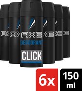 Axe Click Bodyspray Deodorant - 6 x 150 ml - Voordeelverpakking