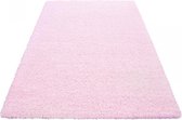 Himalaya Basic Shaggy vloerkleed Roze Hoogpolig- 240x340 CM.