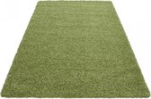 Himalaya Basic Shaggy vloerkleed Groen Hoogpolig- 300x400 CM.