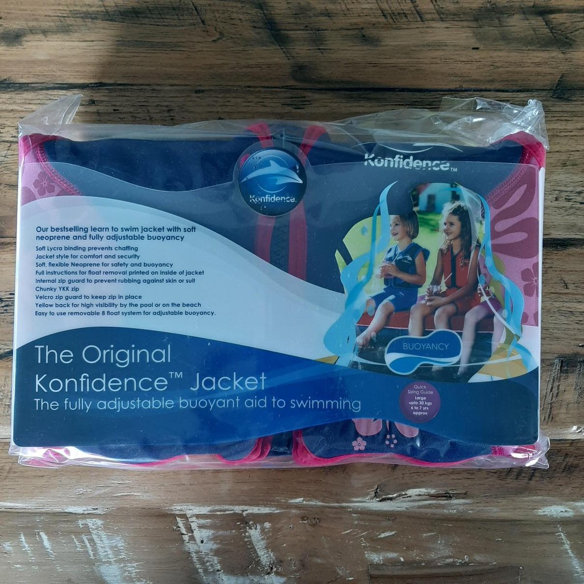 Konfidence - Zwemvest/Drijfvest kind - Roze - 6 - 7 jaar / 25 - 30 kg — afbeelding 9