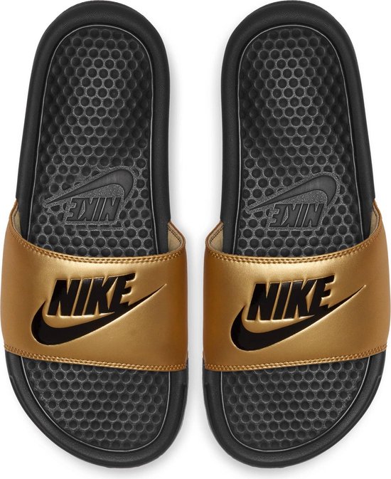 Nike Slippers - Maat 39 - Vrouwen - zwart/ goud | bol.com