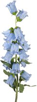 Viv! Home Luxuries Campanula - zijden bloem - lichtblauw - 90cm - Topkwaliteit