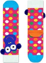 Happy Socks Kids Monkey Sock met pompomps