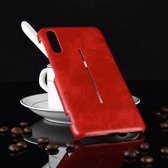 Shockproof Litchi Texture PC + PU Case voor Vivo iQOO (Rood)