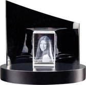 3D Foto in glas Afm: 50 x 80 x 50 mm incl. fraaie, design lichtsokkel