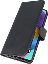 Hoesje Geschikt voor Samsung Galaxy A51 - Book Case Telefoonhoesje - Kaarthouder Portemonnee Hoesje - Wallet Cases - Zwart