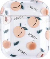 AirPods Case "Fruit Peach" - Airpods hoesje - Airpods case - Beschermhoes voor AirPods 1/2