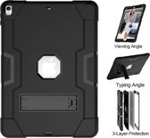 iPad Air 2019 10.5 inch Hybrid Shockproof Protection Case Armor met standaard (zwart)