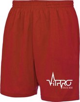 FitProWear Korte Broek Rood Maat M Man - Sportbroek - Sportkleding - Sportshort - Polyester