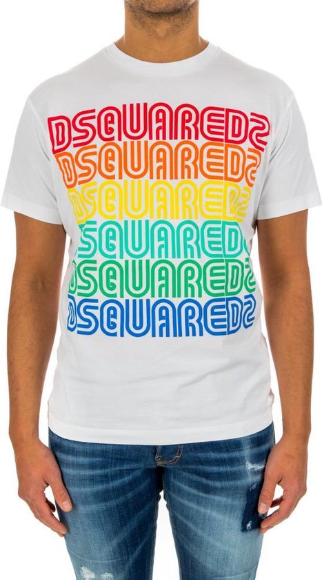 driehoek Gelukkig is dat een beetje Dsquared T-shirt | bol.com