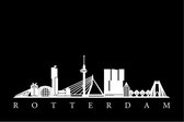 Paillasson Skyline Rotterdam - 50 x 75 cm - Lavable - Utilisation en intérieur - Même Design Taille personnalisée - Tapis avec logo