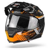 Nexx X.Vilijord Mudvalley Zwart Grijs Oranje Systeemhelm - Maat S - Helm