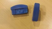 Solide laddervoet / ladderdop 90mm blauw - Per 2 stuks