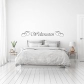 Muursticker Welterusten Sier -  Donkergrijs -  80 x 11 cm  -  slaapkamer  nederlandse teksten  alle - Muursticker4Sale