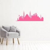 Muursticker Istanbul -  Roze -  80 x 31 cm  -  woonkamer  steden  alle - Muursticker4Sale