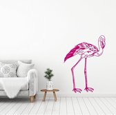 Muursticker Flamingo -  Roze -  85 x 120 cm  -  alle muurstickers  woonkamer  baby en kinderkamer  dieren - Muursticker4Sale