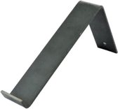 GoudmetHout Industriële Plankdrager L-vorm 20 cm - Per stuk - Staal - Mat Blank - 4 cm x 20 cm x 15 cm